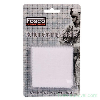 Fosco cotton cleaning patches, box of 25 pieces