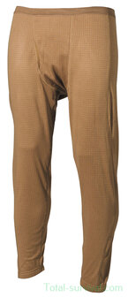 MFH US ECWS Thermal Underpants, long, Level II, GEN III, coyote tan