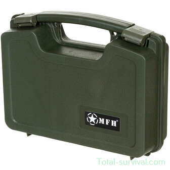 MFH Pistolen-Koffer compact, Kunststoff, abschlie&szlig;bar, oliv gr&uuml;n