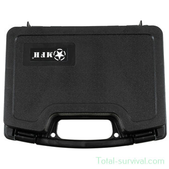 MFH Pistol case compact, plastique, verrouillable, noir