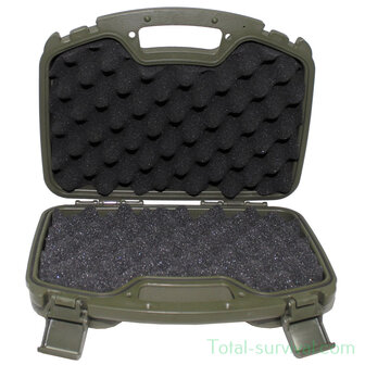 MFH Pistol case large, plastic, lockable, OD green