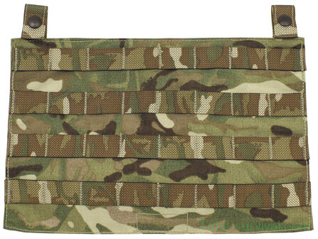 British Army Osprey MK4 plate carrier Molle front plate, MTP multicam