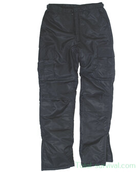 Pantalon thermique Mil-Tec US MA-1, Extreme Cold Weather BDU, noir