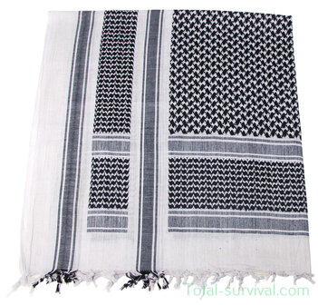 MFH PLO scarf &quot;Shemagh&quot; black-white