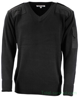 OPgear police commando sweater with v-neck, black