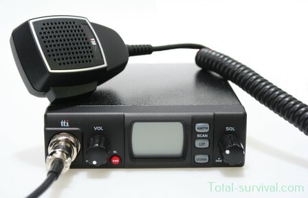 TTI TCB-881N AM/FM compact multi channel CB transceiver 12/24 volt