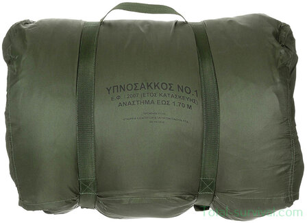 Greek army mummy sleeping bag, &quot;Cold Weather&quot;, OD green