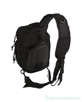 Mil-tec One strap backpack 15l, Assault, black