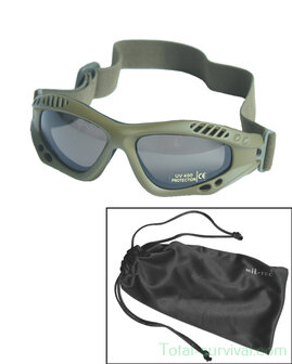 Mil-Tec tactical commando goggles, air pro smoke