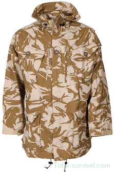 British commando jacket, Smock, with hood, windproof, desert DPM