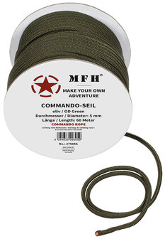 MFH Paracord roll OD green, 60 meter length