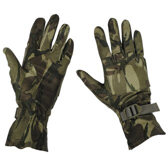 Britse leger combat warm weather gloves, leer, MTP Multicam