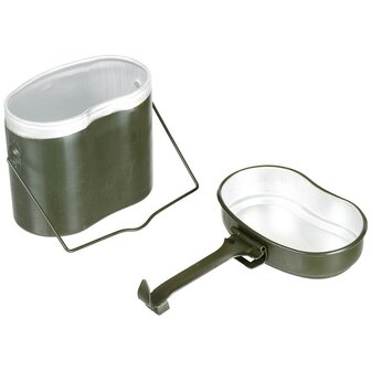 Swedish cooking set 4 pieces, OD green