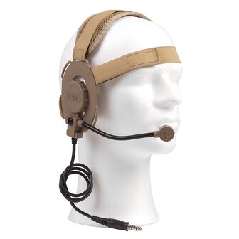 Z-Tactical Bowman EVO III headset Z029, Nato-jack connection, coyote tan