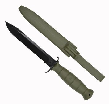 Couteau de terrain Glock Bundesheer FM78 avec &eacute;tui en polym&egrave;re, vert olive