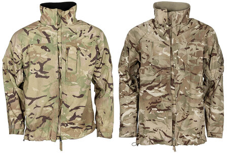 British army soft shell regenjas &quot;Lightweight&quot;, 2de keus, MTP Multicam