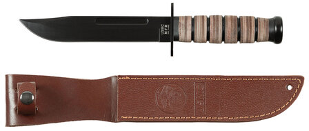 MFH USMC Field knife with leather handle and cover