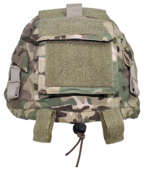 Couvre-casque tactique MFH Ripstop avec sacs et montage velcro, universel, camouflage op&eacute;ration MTP