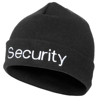 MFH Watch Hat &quot;Security&quot;, Acrylic, black, fine knit