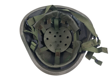 Italian P.T. ballistic kevlar combat helmet, OD green