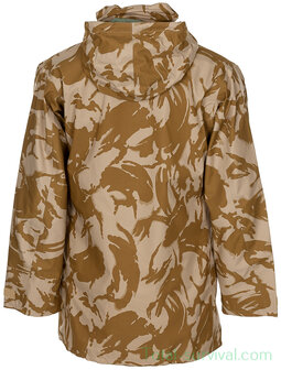 British army soft shell rain jacket with hood, Desert DPM