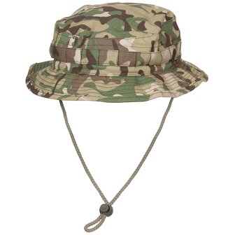 MFH British Bush Hat, chin strap, SF Boonie, Rip Stop, MTP operation-camo