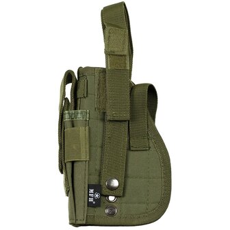 MFH Pistol holster MOLLE, right, OD green