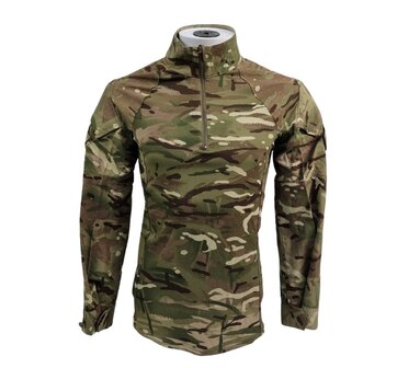 Britse leger Combat Shirt longsleeve, &quot;UBAC&quot;, EP Coolmax, MTP Multicam