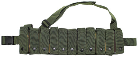 British Army Bandolier belt for 11x 40mm grenade, with shoulder strap, DPM camo
