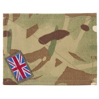 Patch velcro arm&eacute;e britannique 13 x 10 cm, drapeau britannique, MTP multicam