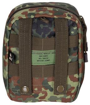 MFH Utility Pouch, &quot;MOLLE&quot;, klein, Flecktarn