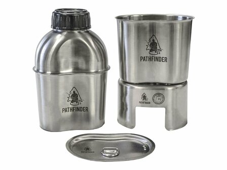 Pathfinder Stainless Steel Canteen Cooking Set (1.15L)