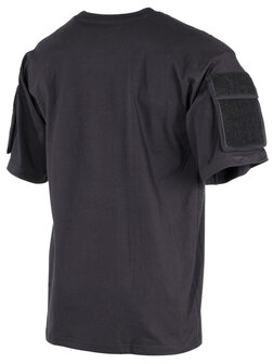 MFH US short sleeve shirt with sleeve pockets, black
