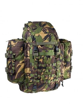 Dutch army field backpack Gen II 80L with side bags and Daypack carriers, DPM camo