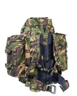 Dutch army field backpack Gen II 80L with side bags and Daypack carriers, DPM camo