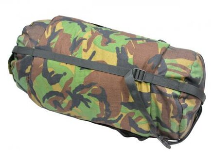 Dutch army compression bag large for sleeping bag, woodland DPM