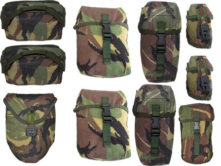 Dutch army Tactical load carrying vest, Molle, incl. 10 pouches, DPM camo