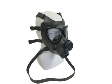 M85 Schutzmaske / Gasmaske mit Trinkschlauch und MP5-Tasche, EN-148 RD40, oliv gr&uuml;n