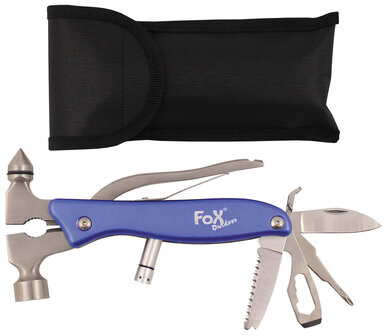 Fox outdoor hammer multi tool set, stainless steel