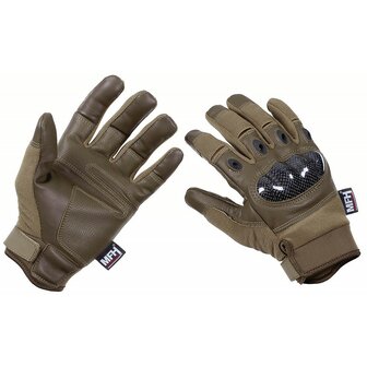 Gants tactiques, &quot;Mission&quot;, coyote tan