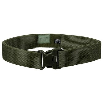 MFH Belt &quot;Enforcement&quot;, OD green, 5.5 CM, adjustable length up to 110CM
