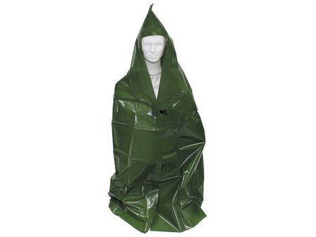 Czech army chemical protective poncho, OD green