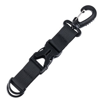 Fosco Carabiner keychain holder, black