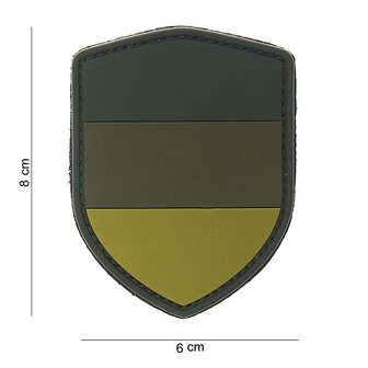 101 INC 3D PVC patch shield &quot; Germany &quot; green