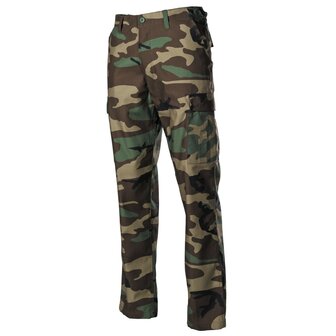 MFH US Combat Pants BDU, woodland camo