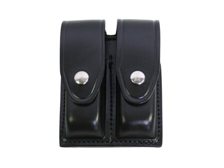 Gould &amp; Goodrich QSF Double Magazine Case, black leather