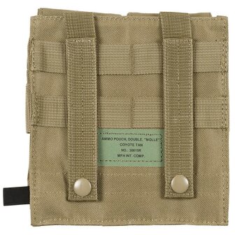 MFH Magazintasche, 2-fach, &quot;MOLLE&quot;, coyote tan