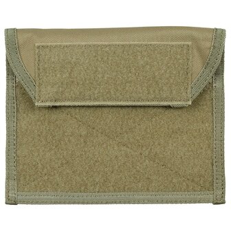 MFH chest pouch Molle with velcro patch, coyote tan