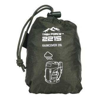 TF-2215 Backpack rain cover 20L Ripstop, ranger green