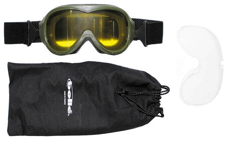 Boll&eacute; X-tactical safety goggles, with 2 lenses and protective cover